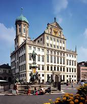 Das Rathaus in Augsburg